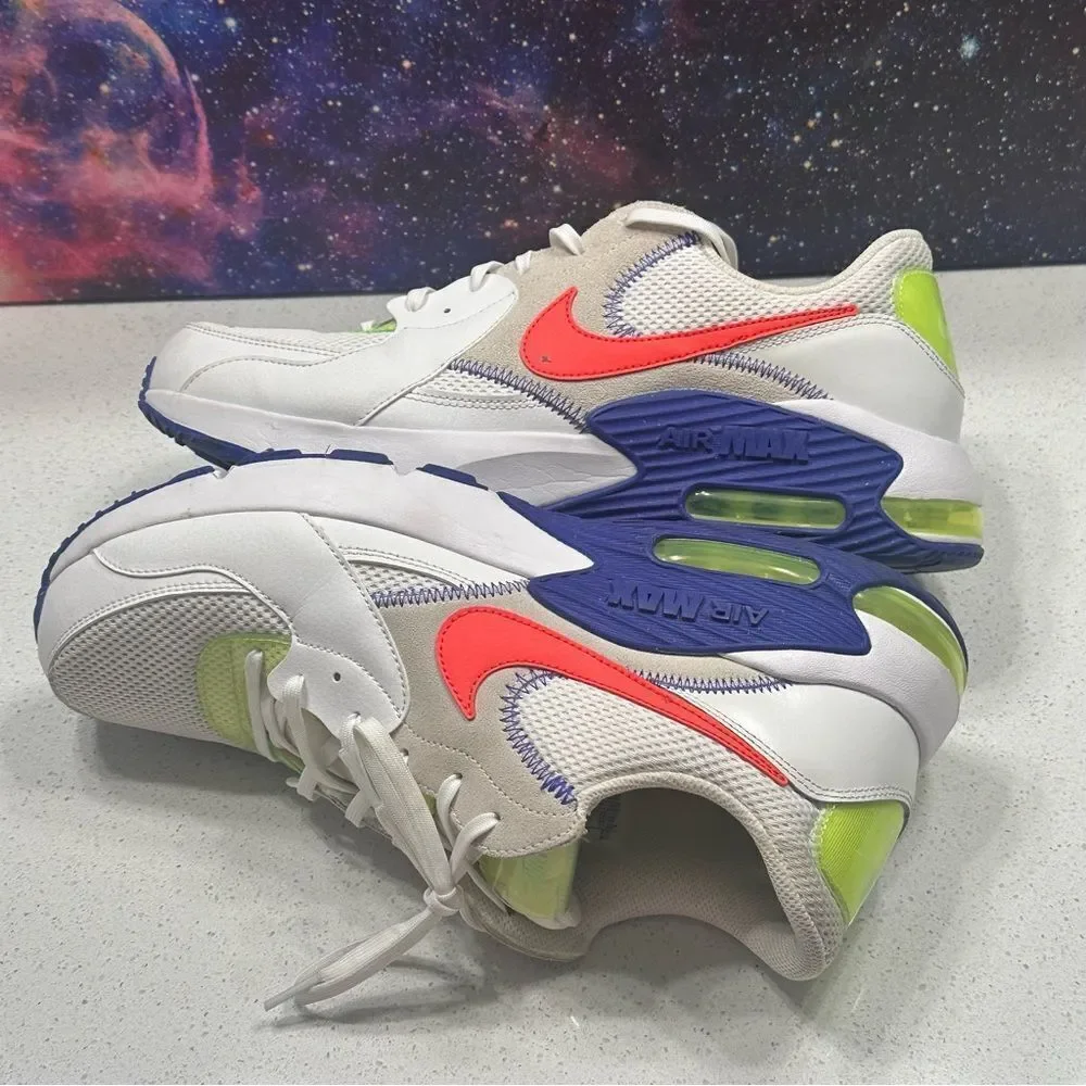 Nike Air Max Excee AMD Shoes Mens Sz‎ 12 Athletic White Retro Neon DD2985-100